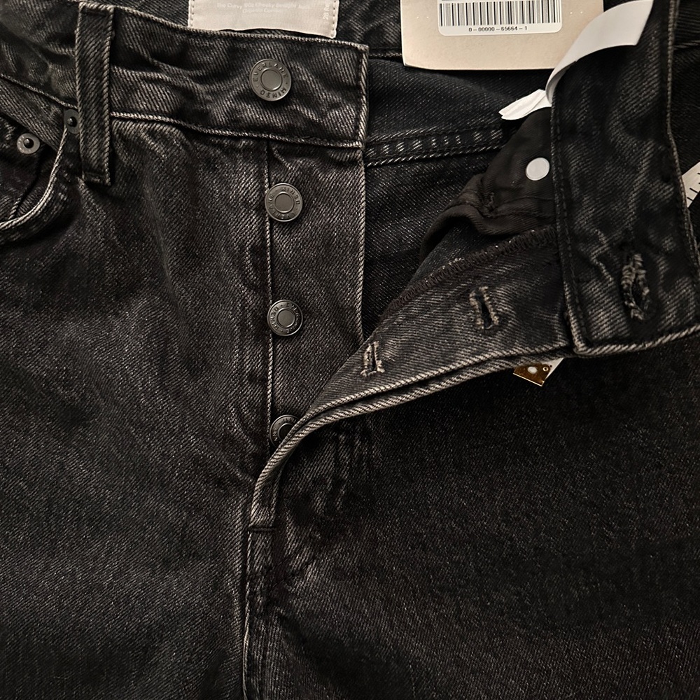 Everlane The Curvy‎ 90s Cheeky Straight Jean Washed Black Sz 28 Brand New $110 - Picture 10 of 16